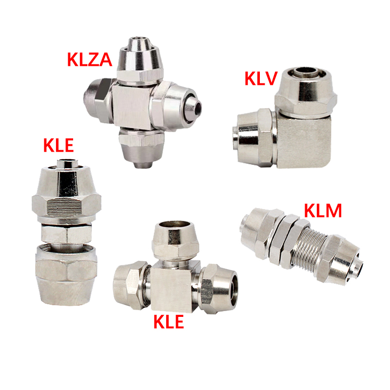 Compression Fitting Brass - KLV KLE KLZA KLU ทองแดง PNEUMATIC