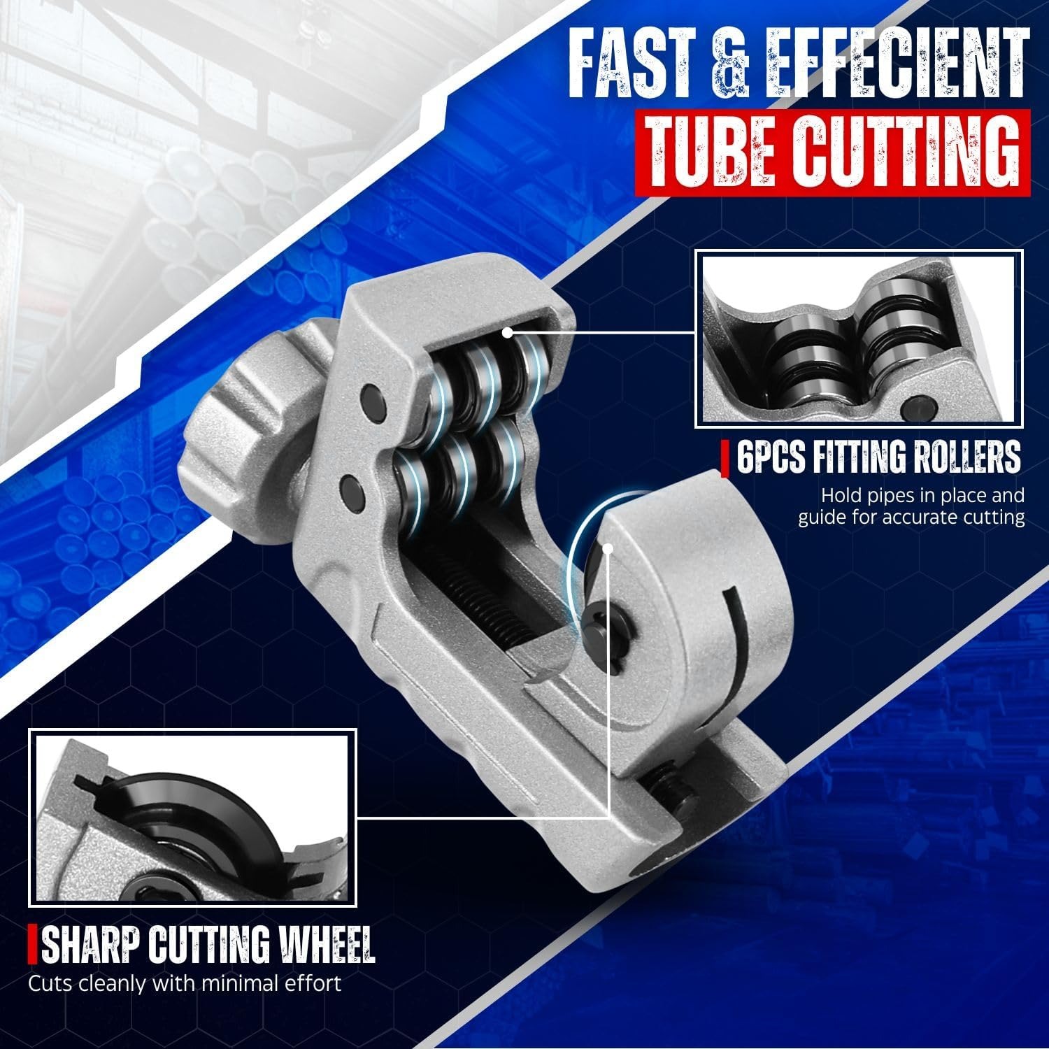 เครื่องตัดท่อแบบแบริ่ง แบบหมุน - Pipe Cutter Ratchet บทวิจารณ์และราคา