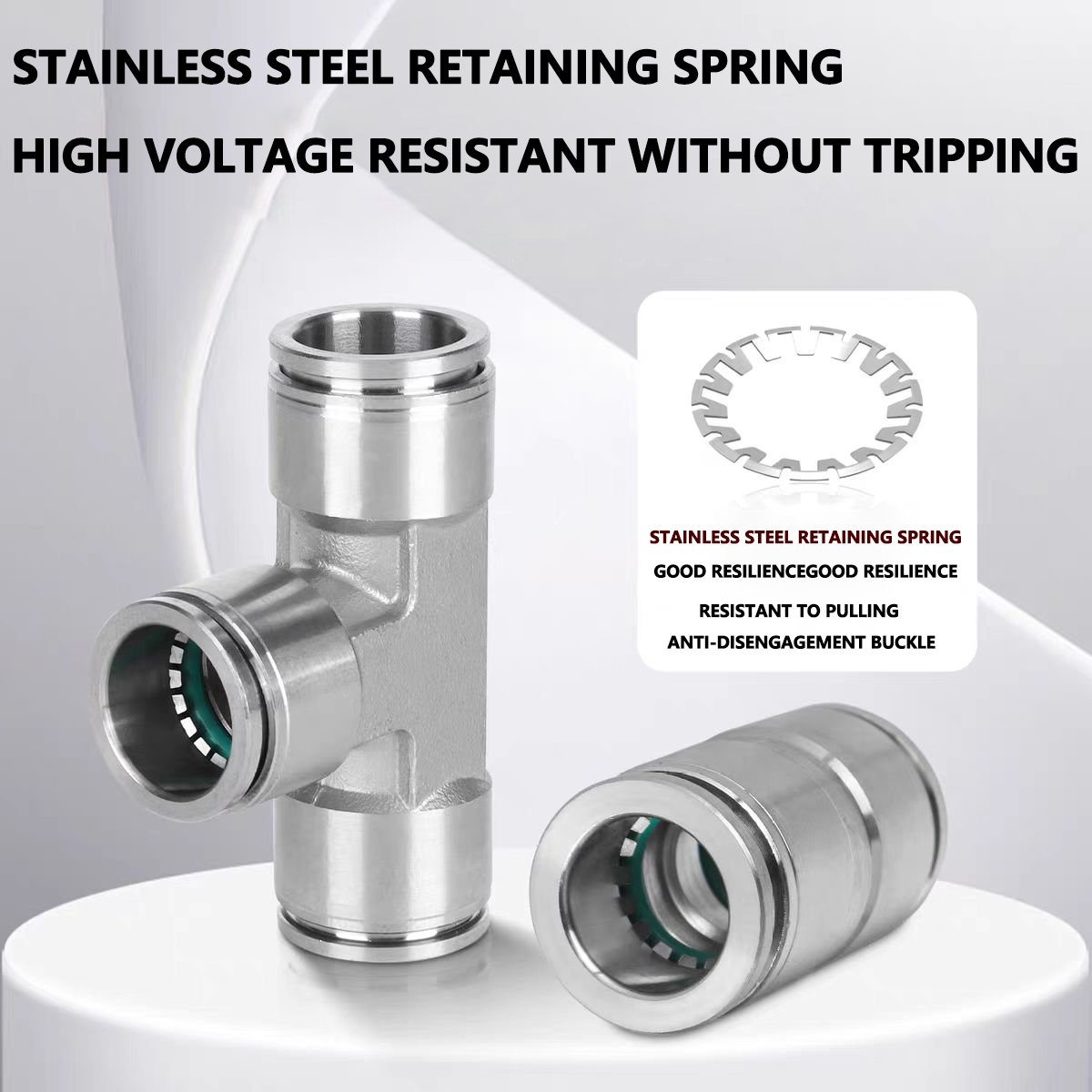 ข้อต่อสายลมนิวเมติก สแตนเลส 30 - Compression Fitting Brass บทวิจารณ์และราคา